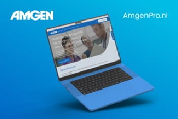Homepage van AmgenPro – het online portaal voor zorgprofessionals in Nederland